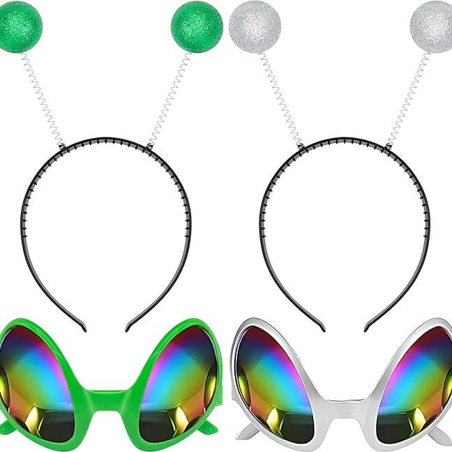 FUNCREDIBLE Alien Headbands and Glasses - Alien Antenna for wholesale by Funcredible