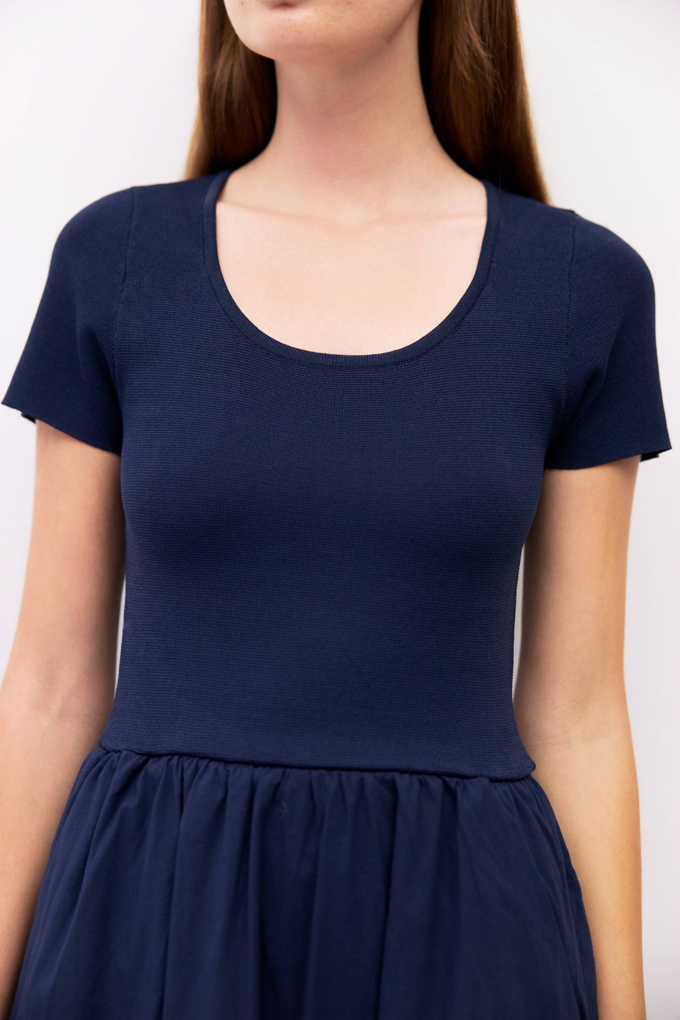 MOD REF - Wholesale Dress - Women's - The Lynette Dress | Knit Short Sleeve Midi Dress9