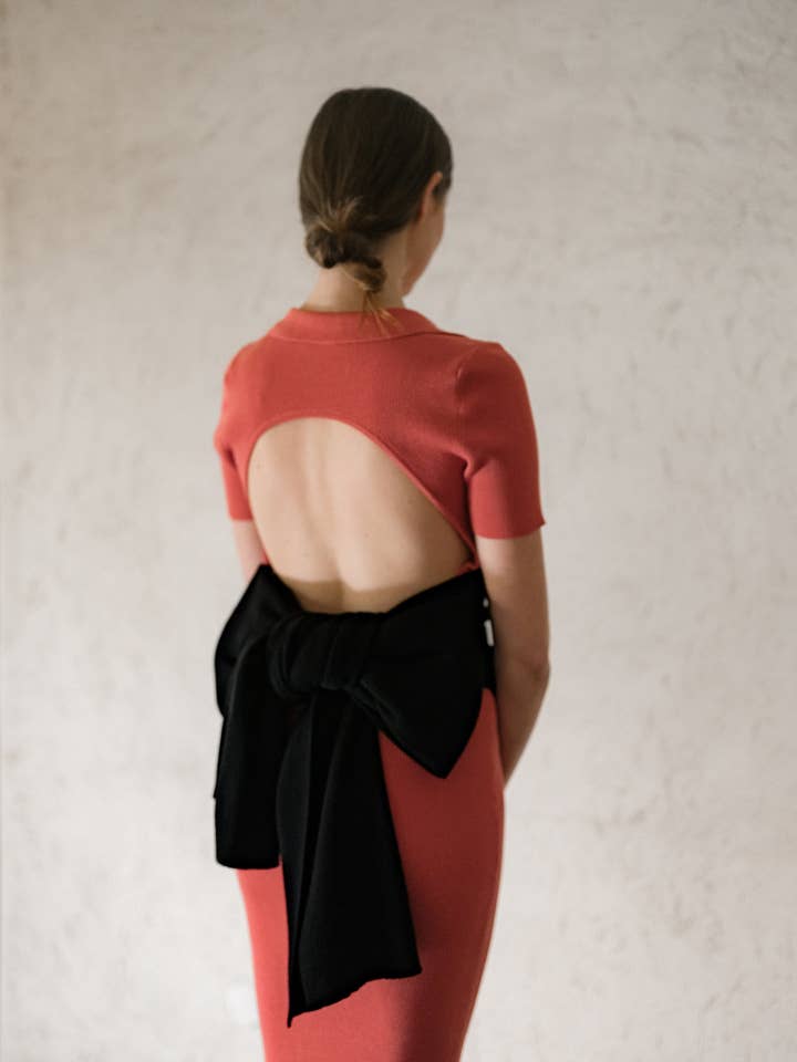 Lèmme - Wholesale Jurk - Dames - Fijne Katoenen Jurk met Open Rug8