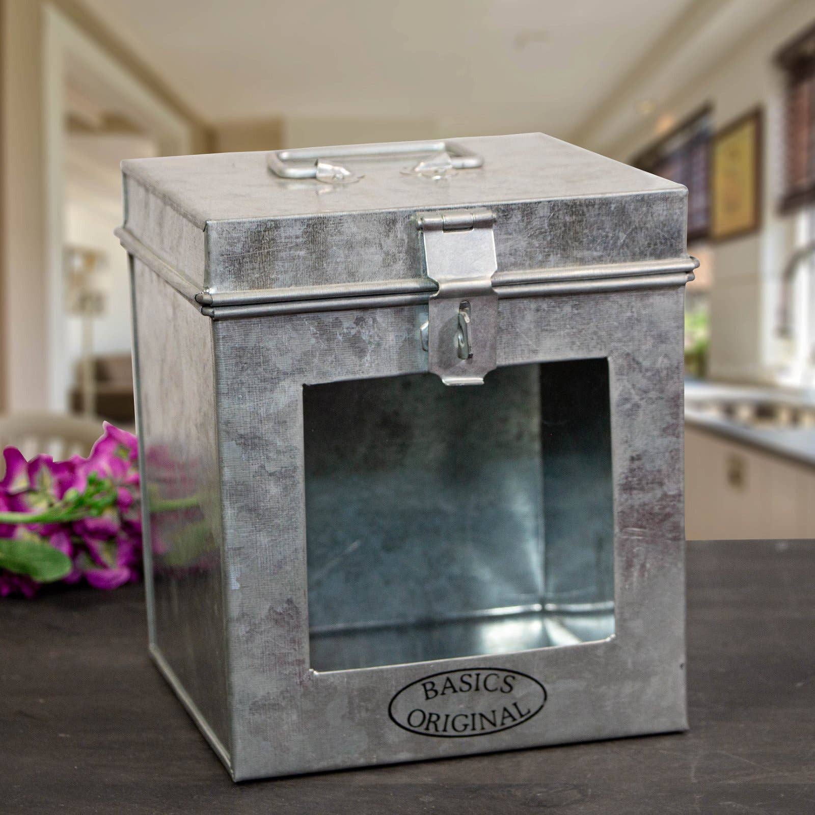 Antikas - Wholesale Decorative Box - Storage box, small, square, silver, iron, window0