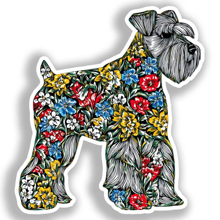 Miniature Schnauzer Dog Decal Sticker # A019277 for wholesale by Yoonek Graphics