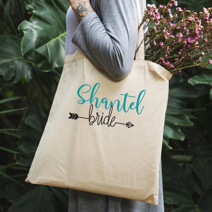 Bride Tote Bag per la vendita all'ingrosso da parte di Potter's Printing