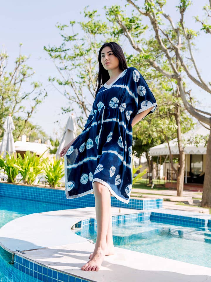 Dusk Tie-Dye Kaftan for wholesale by Offtheory