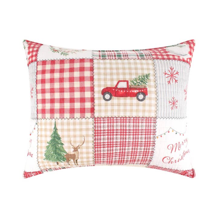 Red Home for Christmas Quilt Set for wholesale on Faire