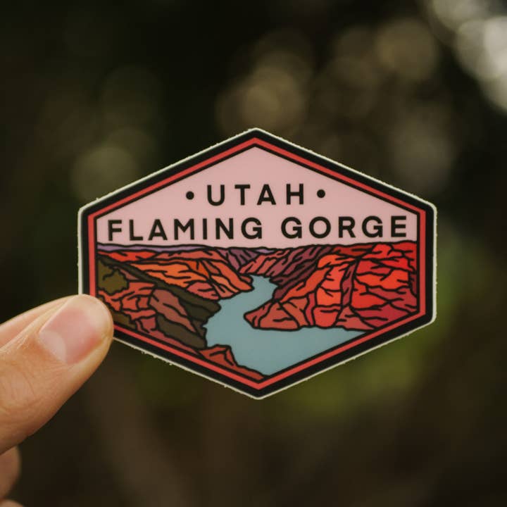 Flaming Gorge Utah | Klistermærke for engroshandel hos Roaming Heart
