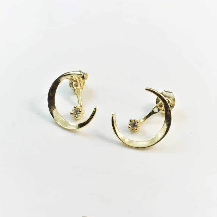 Diat - Wholesale Huggie Earrings - Moon Earrings