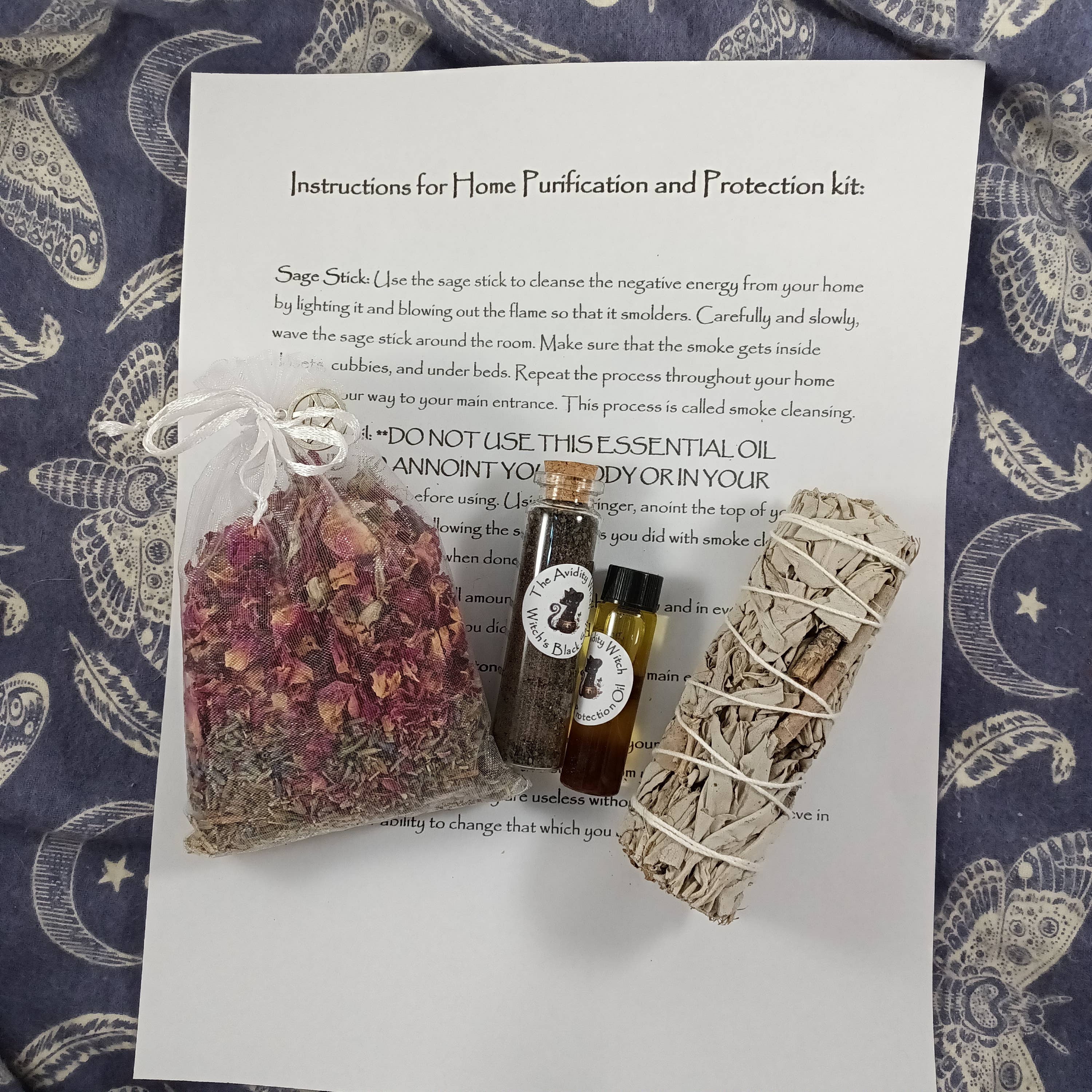 The Avidity Witch - Wholesale Meditation Supplies - Home Purification and Protection Spell Kit3