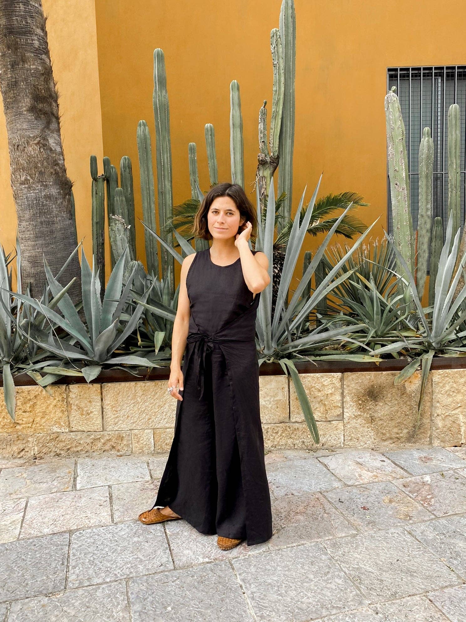 by kvp - Wholesale Romper - Women's - Paige Wrap Romper in Black2