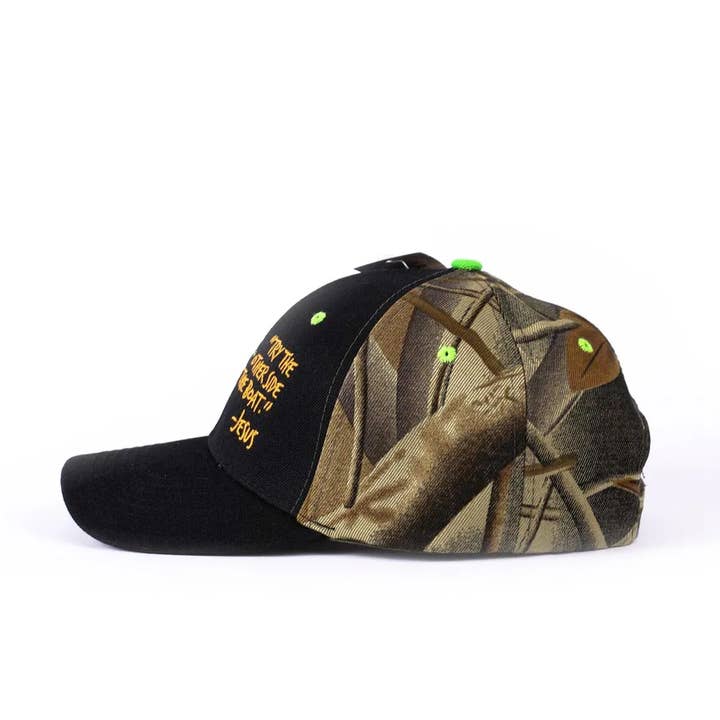 Swanson Christian Products - Wholesale Baseball Cap - Unisex - Hat - Black & Camo - Fisher Of Men2