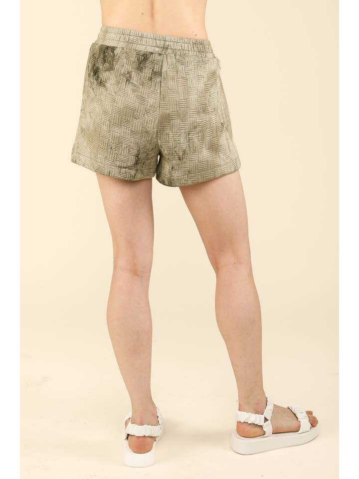 VERY J – Engroshandel Loungesæt - Dame – NT11780SET-Quiltet vasket behagelig striktop og shorts sæt12