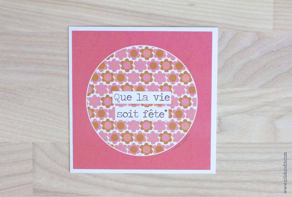 jolislundis - Wholesale Everyday Greeting Card - *Let life be a party* card1