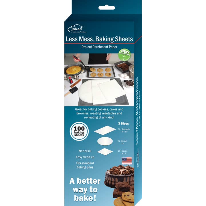 Less Mess Baking Sheets Pre-cut Parchment Paper for wholesale by Jokari