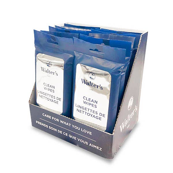 Walter's Shoe Care - Vente Chiffons de nettoyage - Lingettes propres1