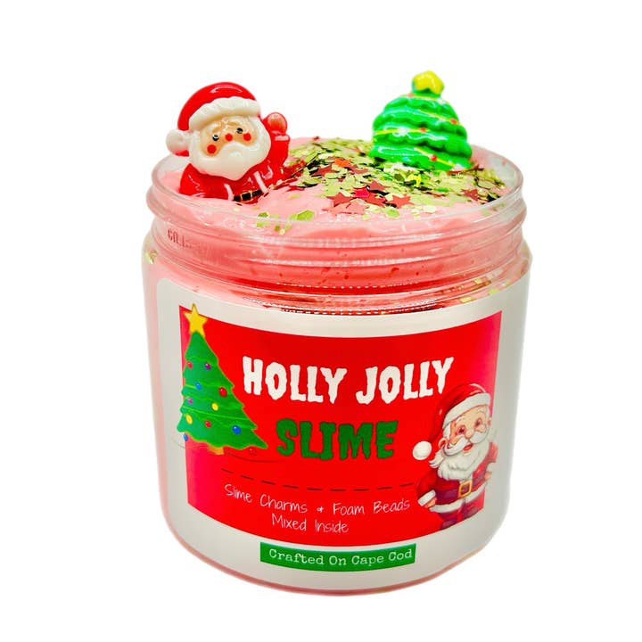 Holly Jolly Butter Slime Stocking Stuffer for wholesale by Decorated Dough