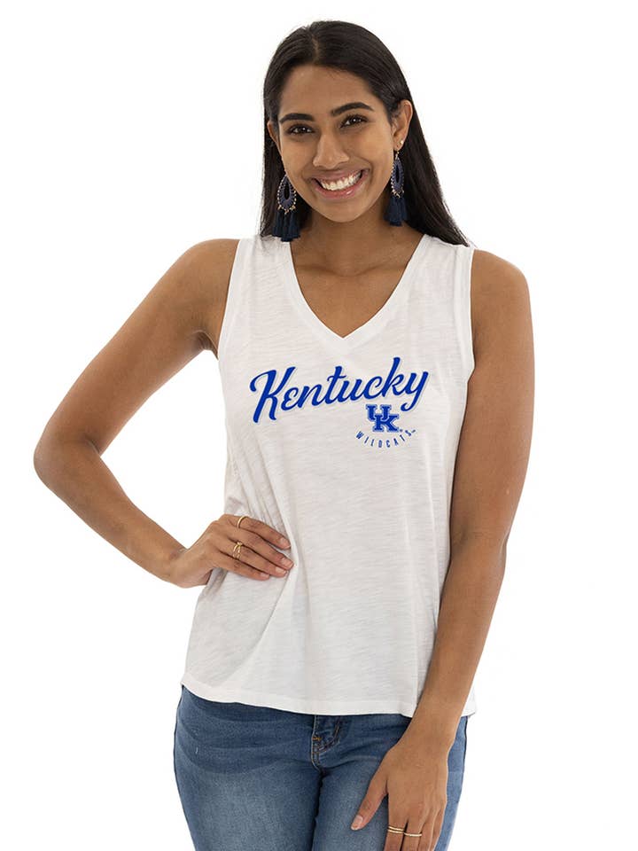 Kentucky Wildcats Sloan V-Neck Tank for wholesale by Flying Colors Apparel