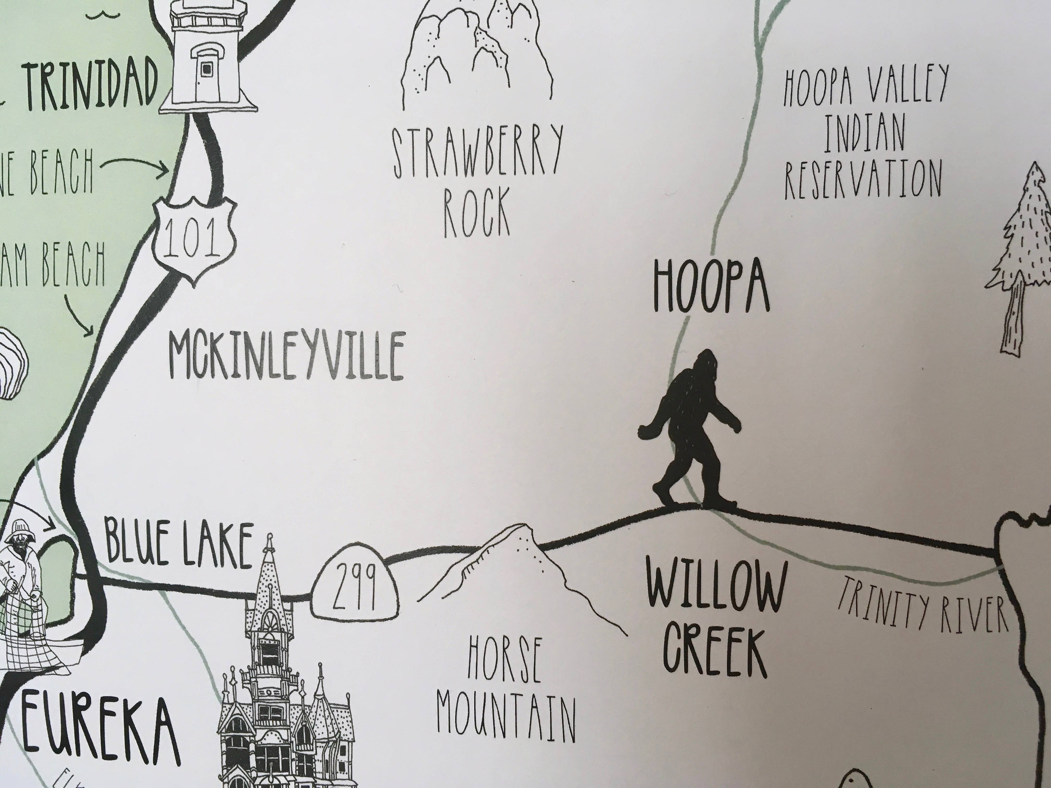 Pen+Pine – wholesale Karta – Humboldt County Karta Tryck1