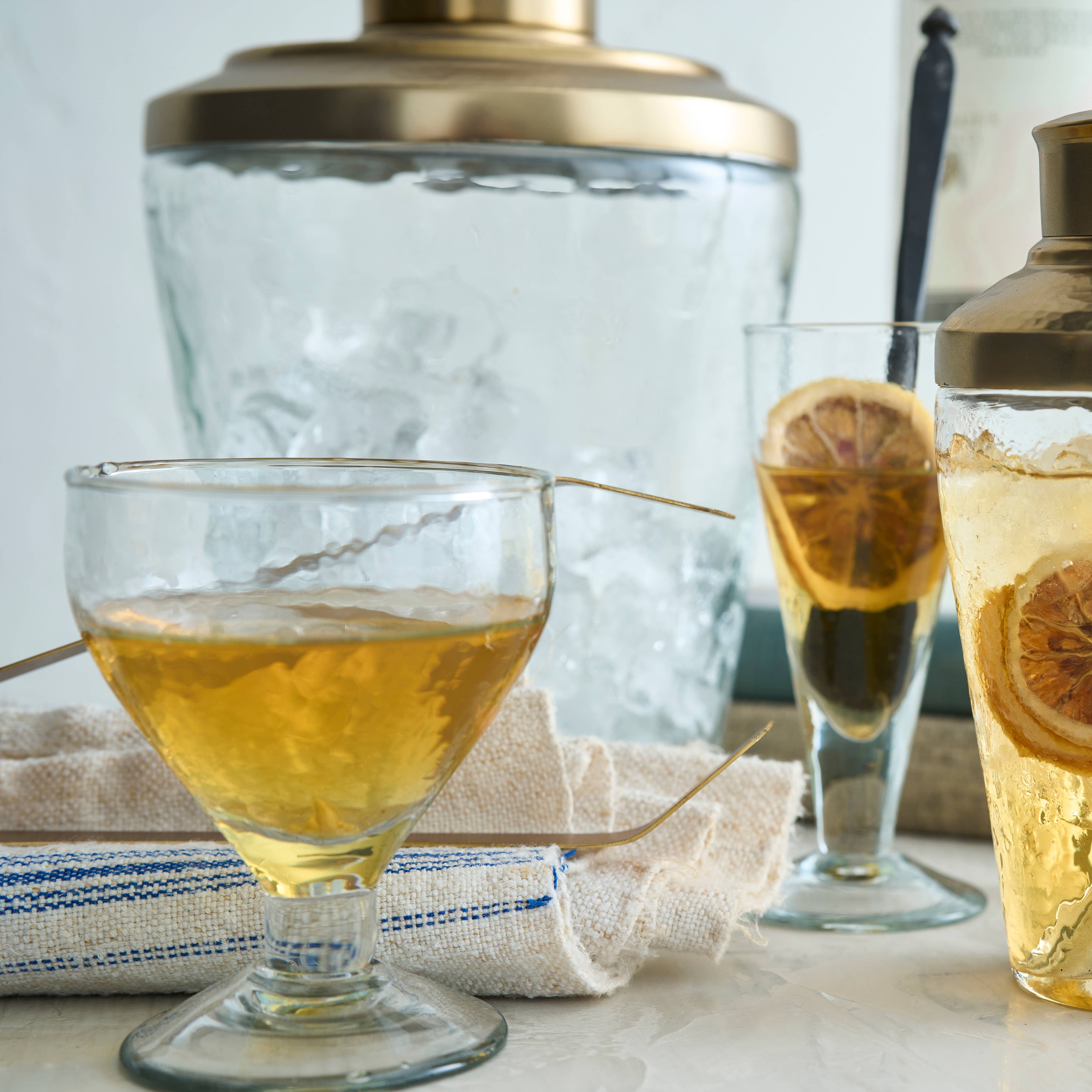 The Collective - Wholesale Cocktail/Liquor Glass - Pebbled Footed Glasses - Set of 41