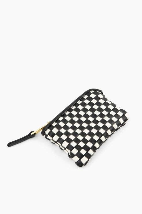 Fawn Design - Wholesale Wallet - Women's - The Woven Wallet - Faux Leather Zipper Checkered Wristlet2