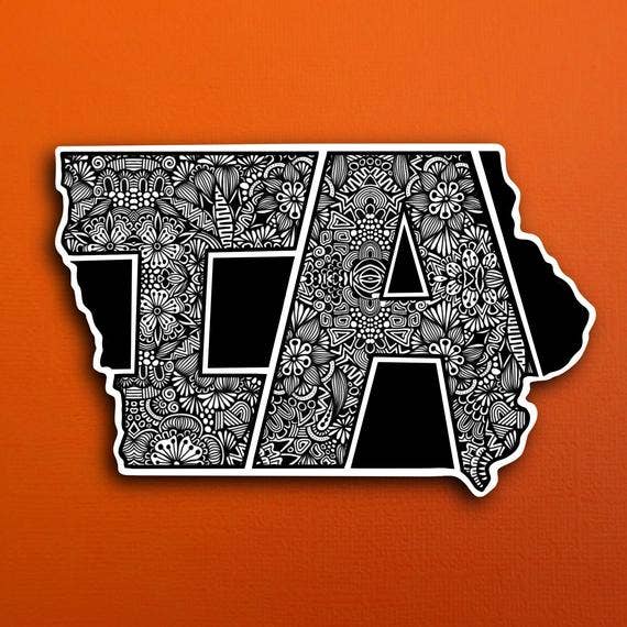 Iowa State Sticker for wholesale by Zenspire Designs