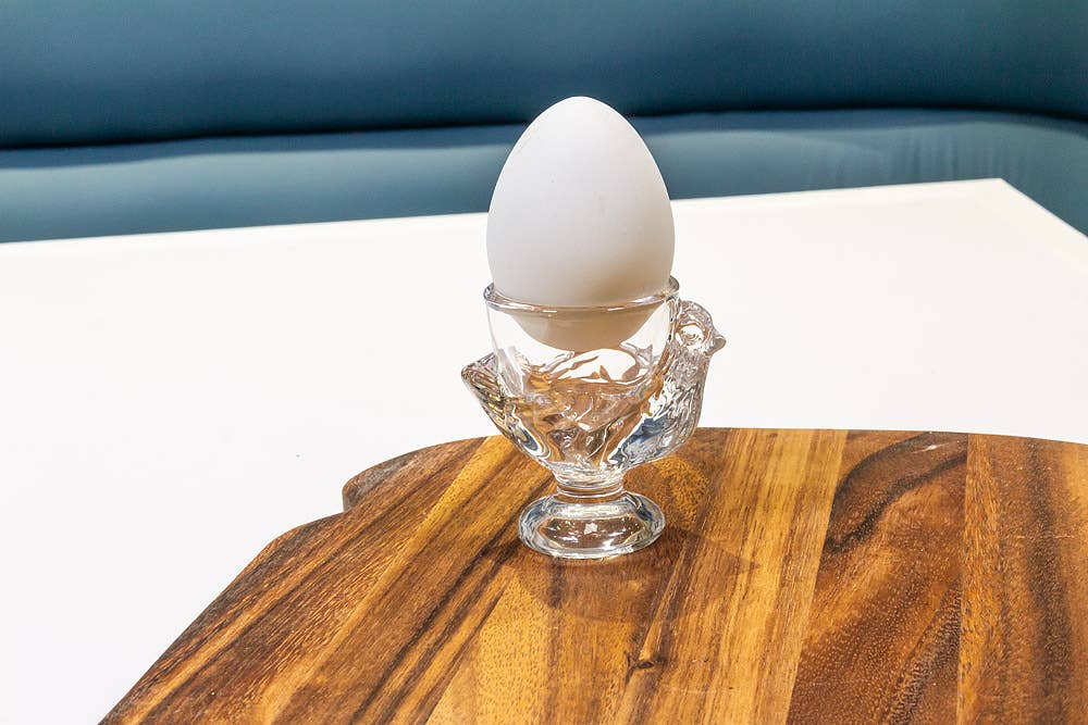 Abbott - Wholesale Egg Cup/Holder - Glass Chicken Egg Cup-3"H-6422