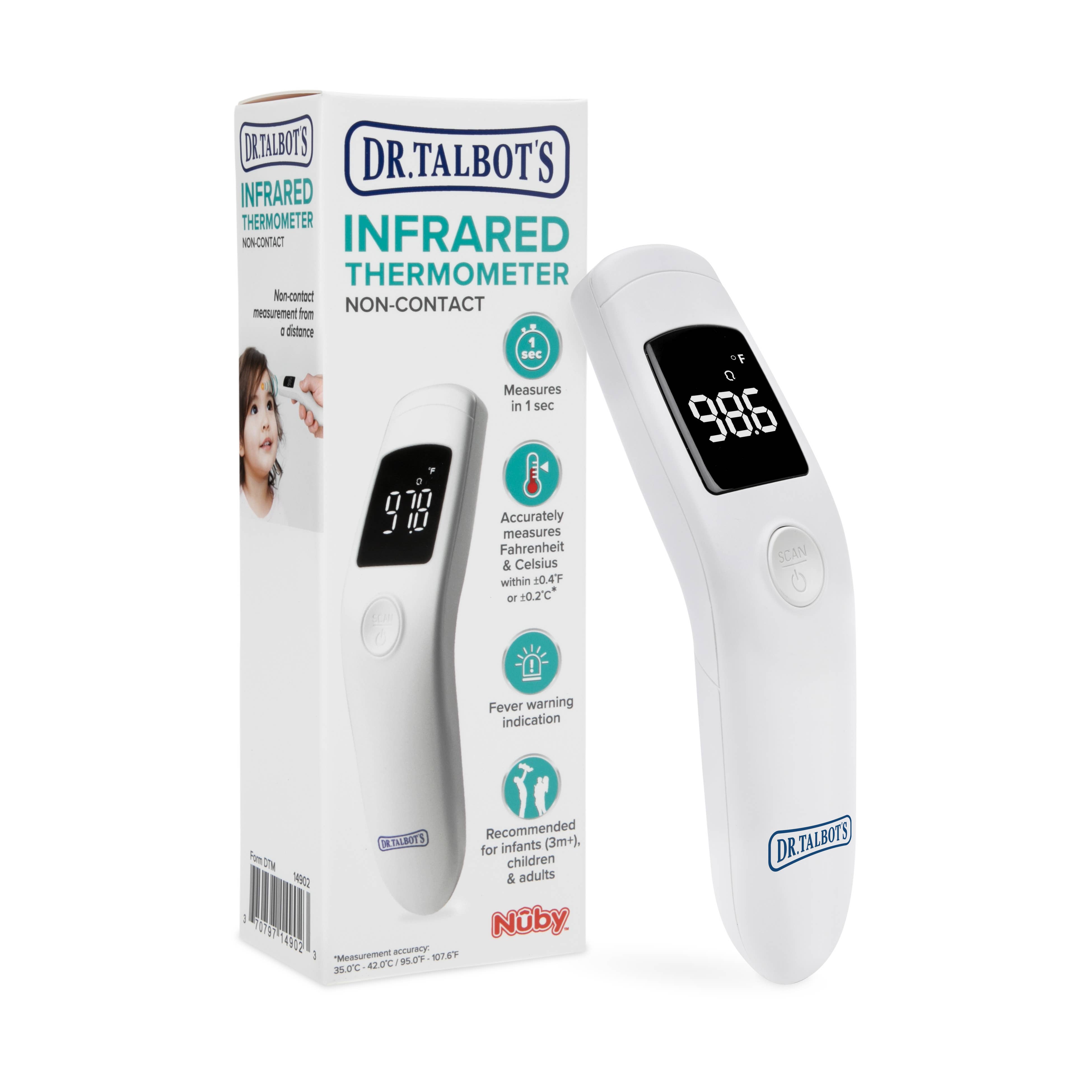 Dr. Talbot's - Wholesale Thermometer - Dr. Talbot's Infrared Non-Contact Thermometer in White0