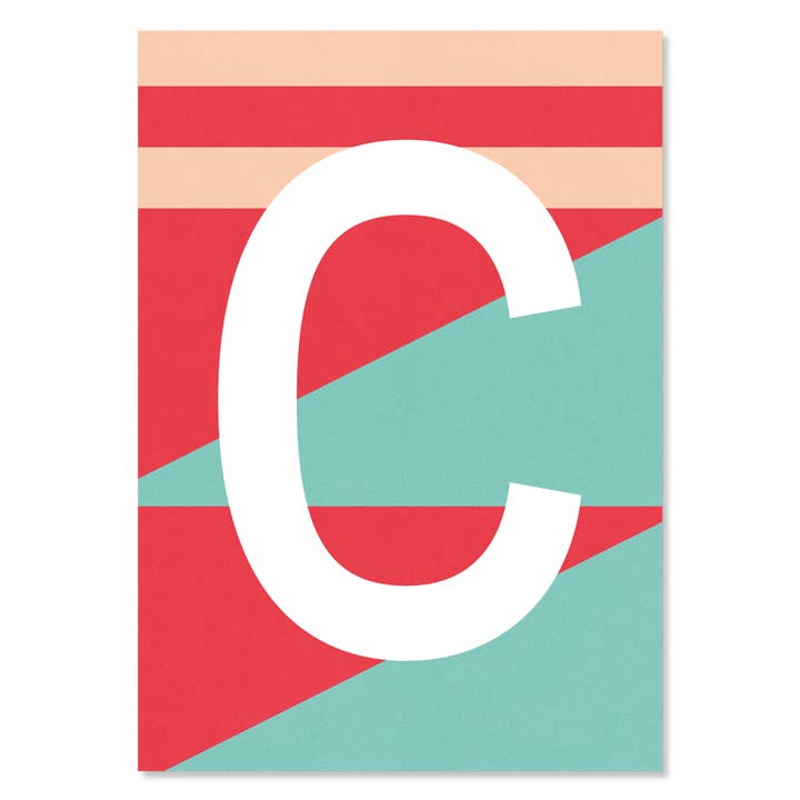 Brev postkort C for engroshandel hos Kleine Prints