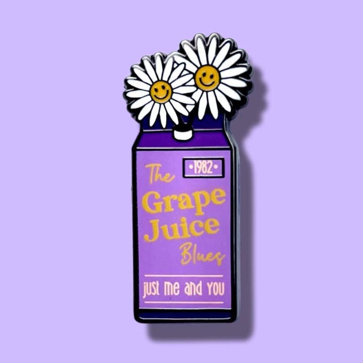 “The Grapejuice Blues” Harry Inspired Enamel Pin for wholesale by Millypins