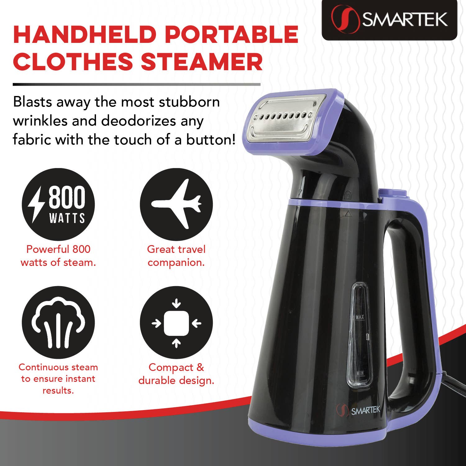 Smartek USA Inc. - Wholesale Steamer - Smartek Handheld Steamer Black4