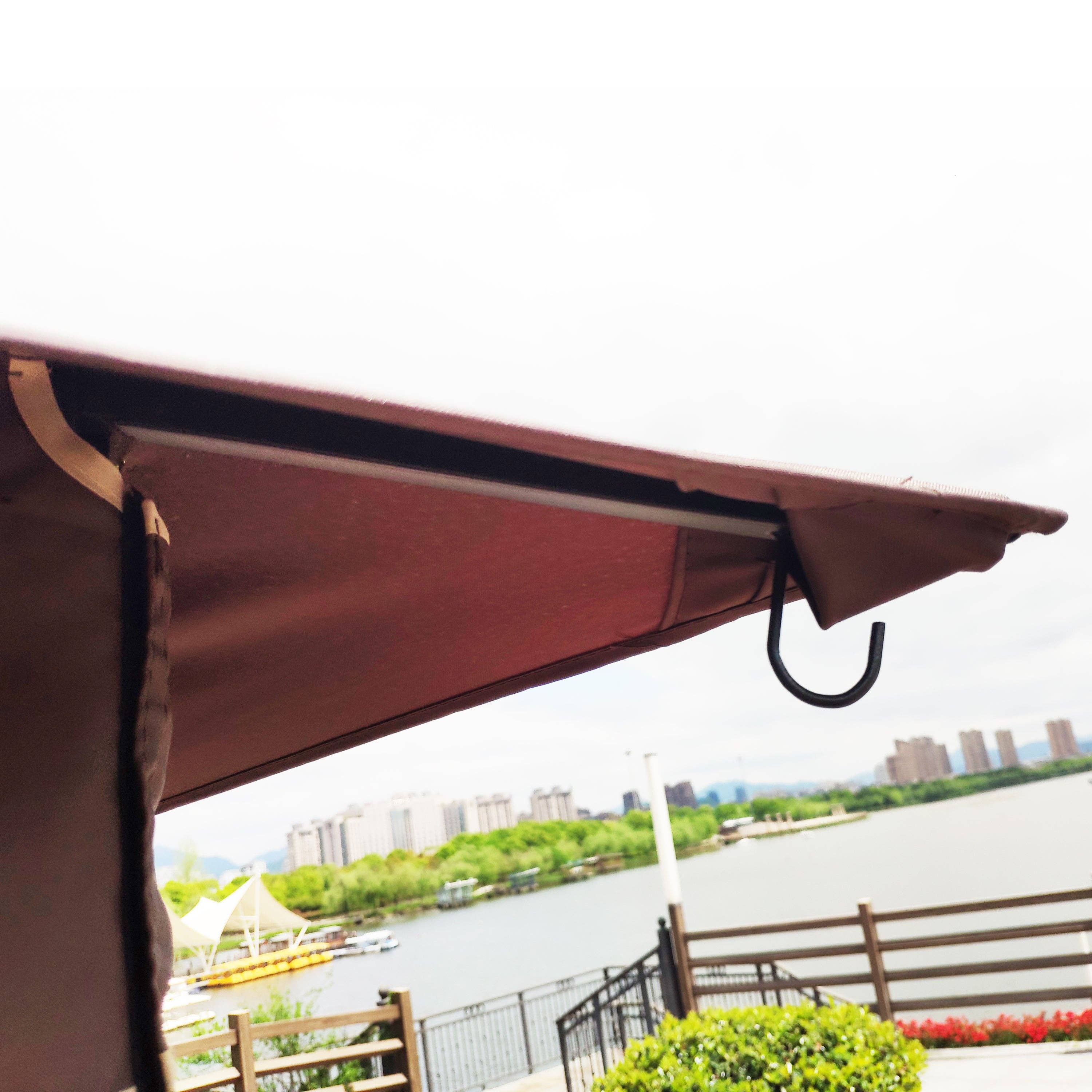 39F Inc. - Vente Parasol d'extérieur - Tonnelle d'extérieur 13x10 avec moustiquaire et double toit14