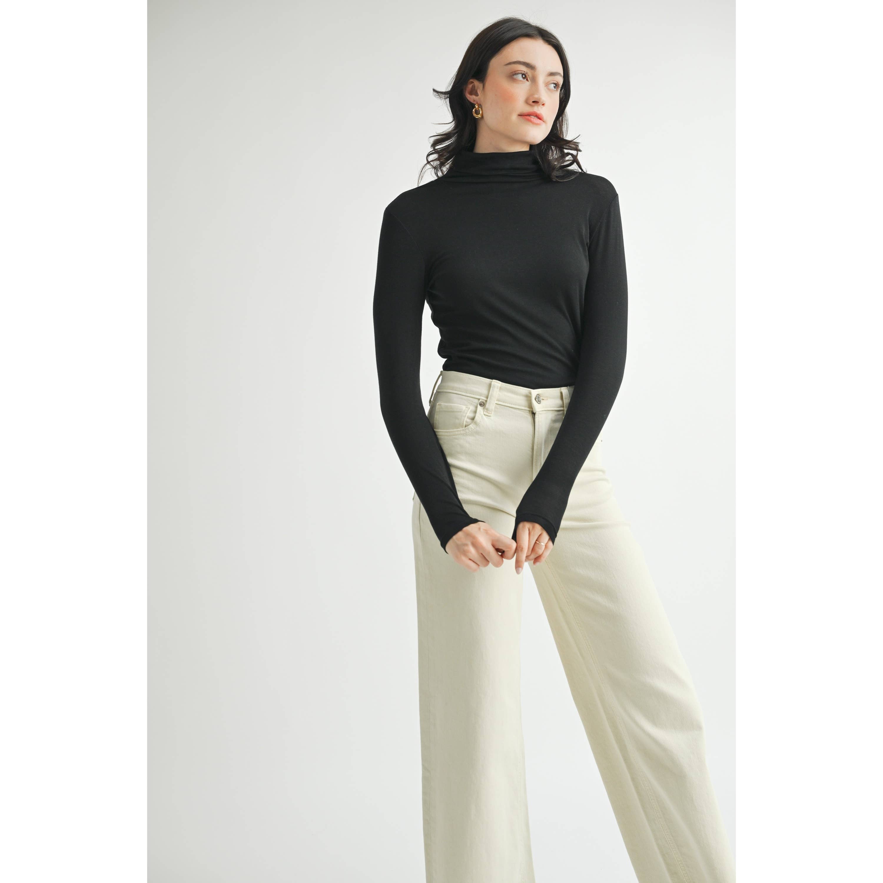 FUN2FUN - Wholesale Knit Top - Women's - BASIC TURTLENECK KNIT TOP7