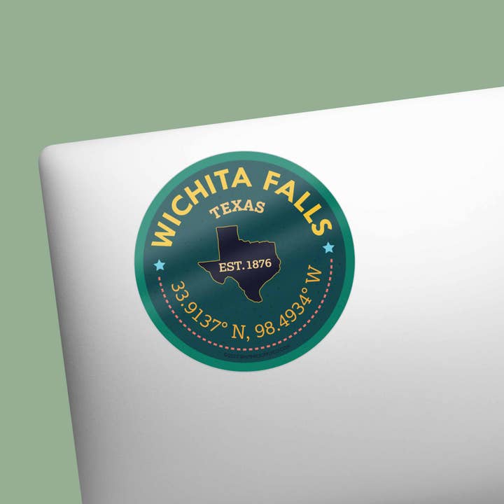 Sentinel Supply – wholesale Sticker – Custom City Coordinates Round Sticker - Name Drop Decal3