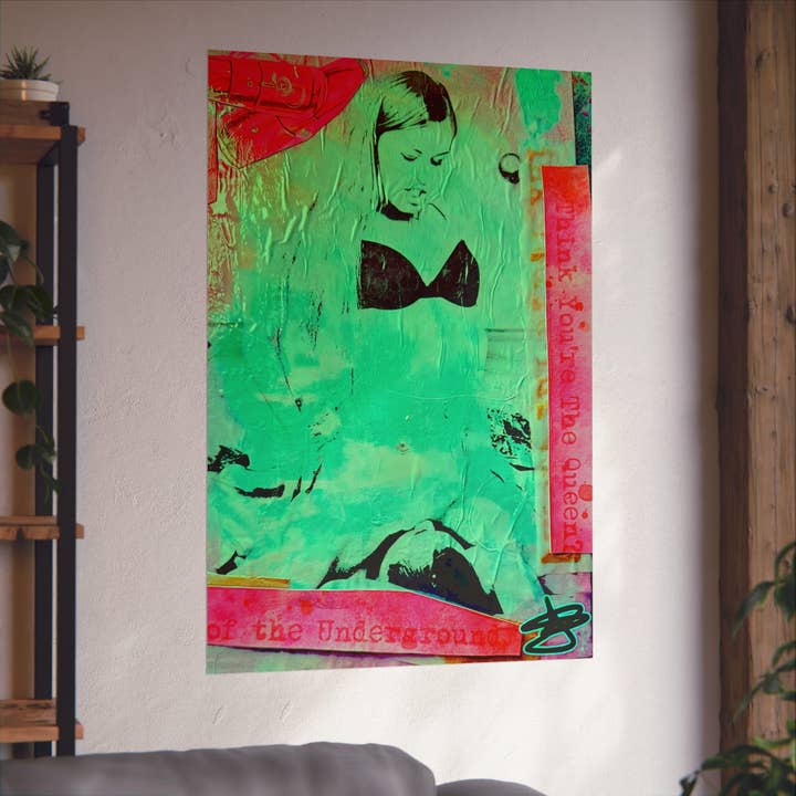 Queen of the Underground | Stencil Street Art for wholesale by Chateau Wanton