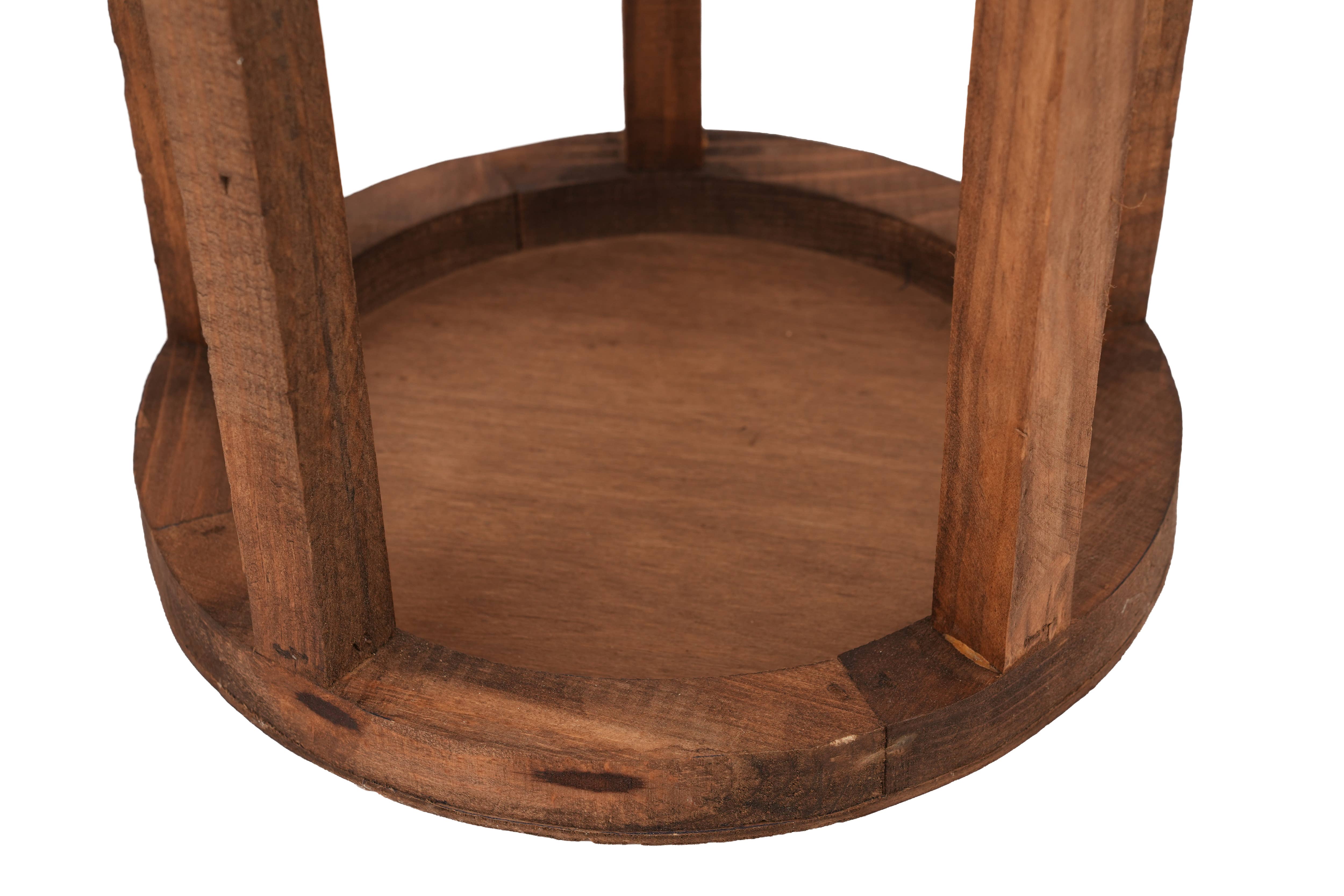 My Amigos Imports - Vente Lanternes - Lanterne en bois de ferme ronde Richmond - 12x28 pouces - 4 couleurs16