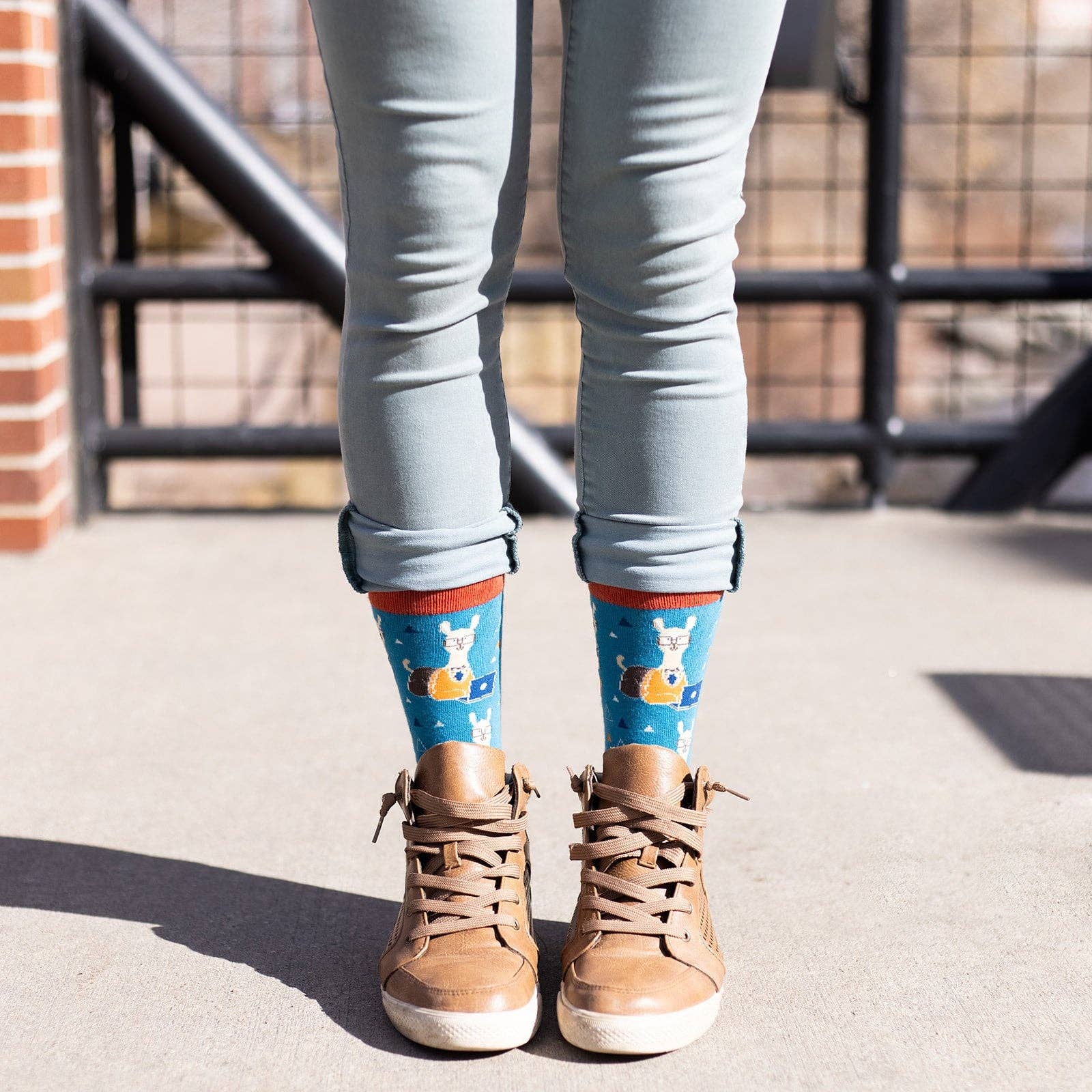 Lavley – wholesale Socks – Unisex – Nerdy Llama Socks6