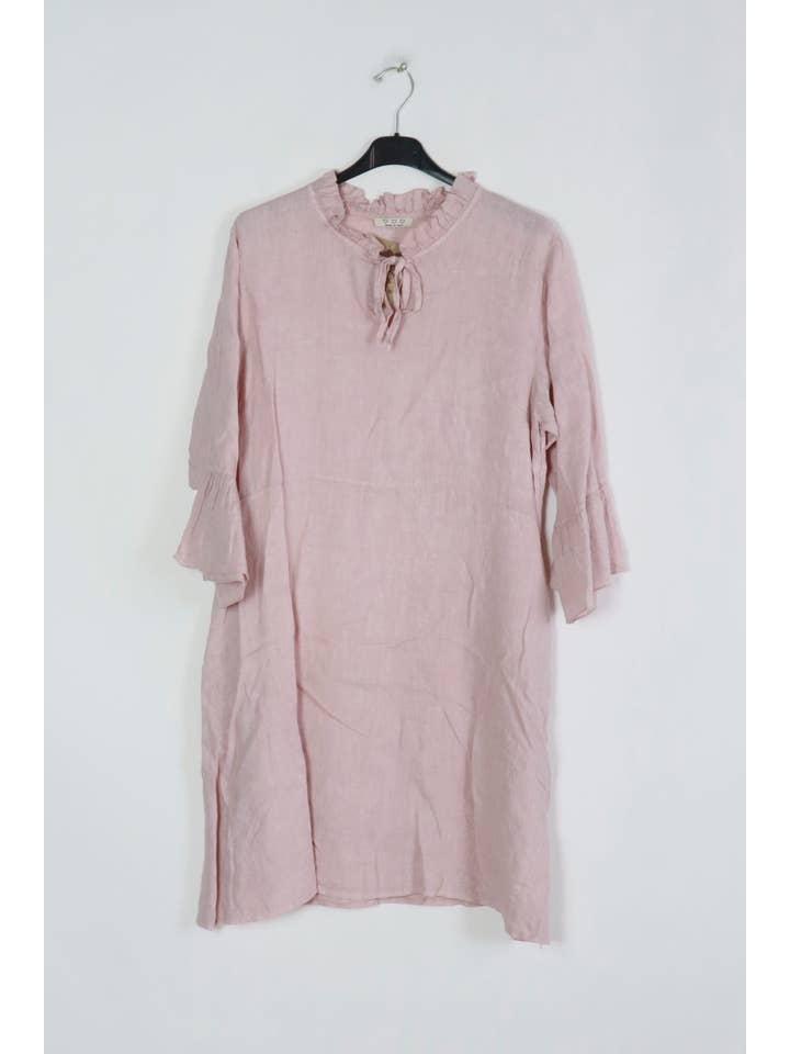 LÉA & LUC - Wholesale Dress - Women's - Short dress in 100% linen REF.13449