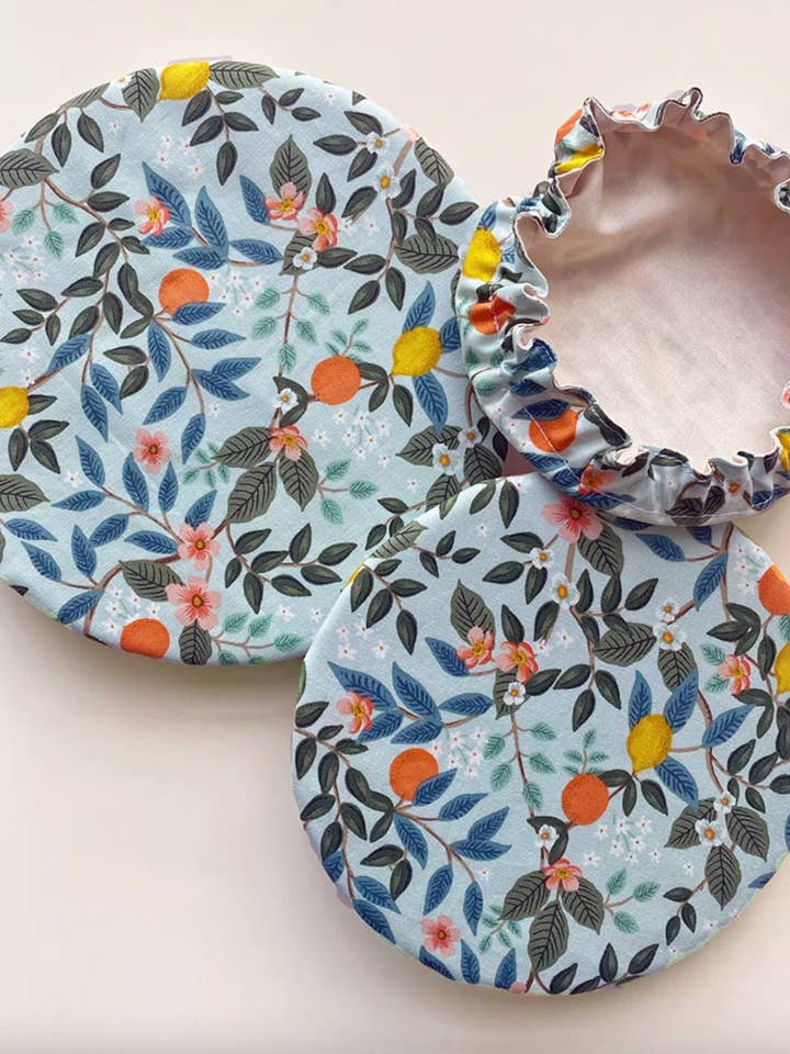 Light Blue Citrus Bowl Cover Set for wholesale by Peace Out Plastic