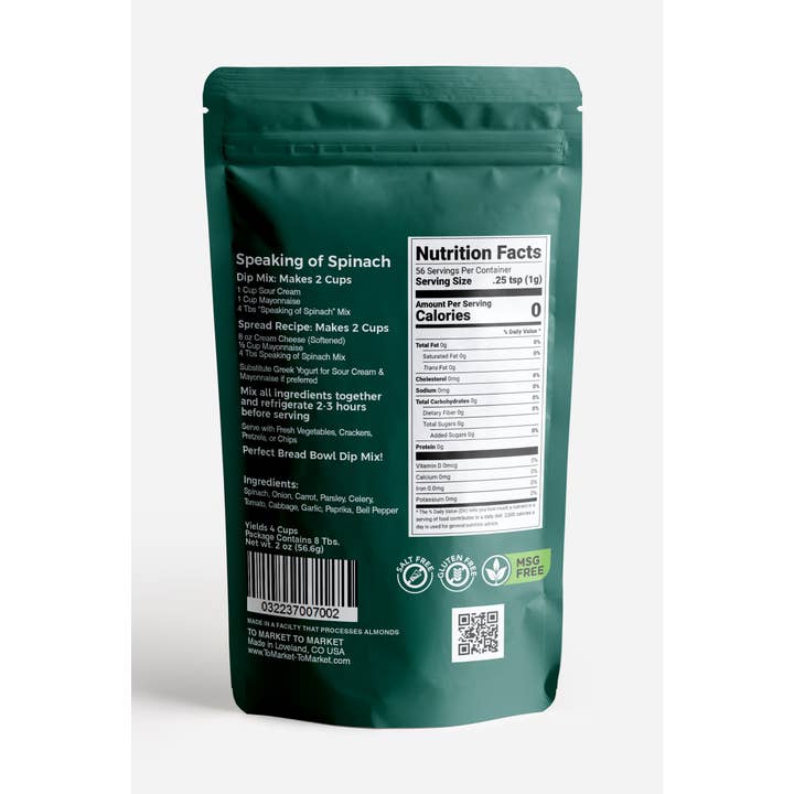 To Market- To Market - Dips & Spreads - Wholesale Dip - Speaking of Spinach - Dip Mix2