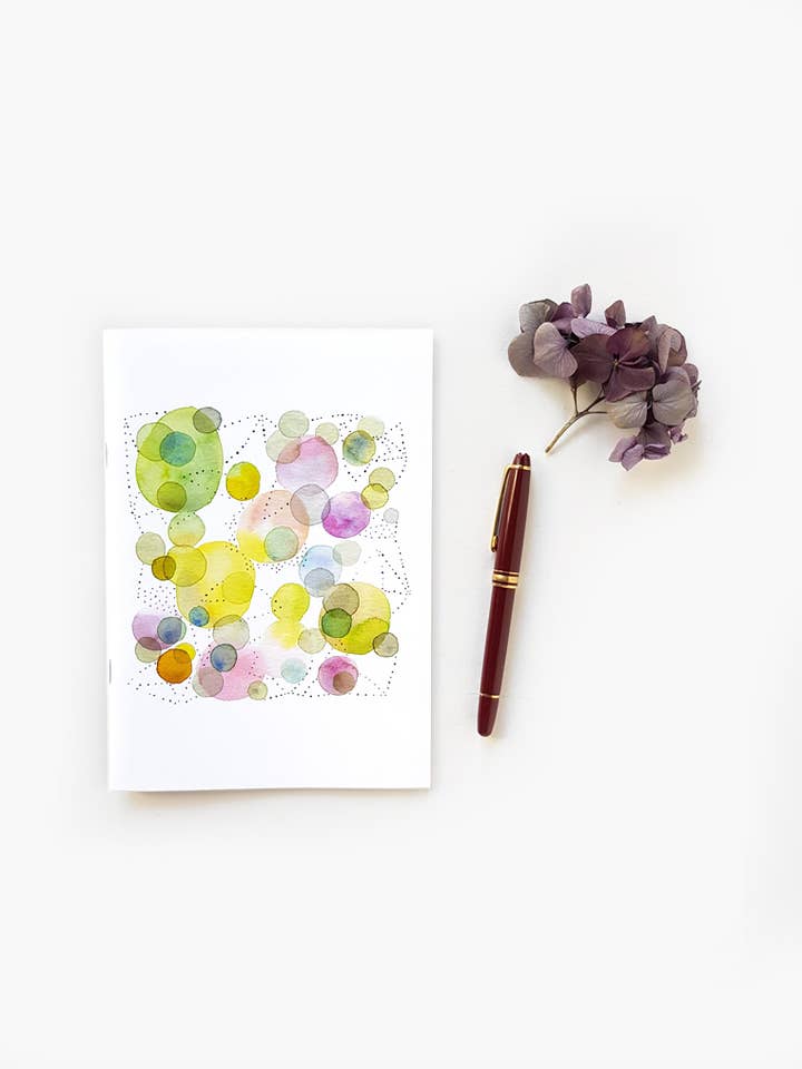 CARNET A5 POIS PASTEL AQUARELLE pour la vente par Thévy Guex