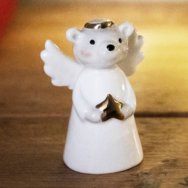 Little Bear Co. Angel Bear Ceramic Charm for wholesale by CGB Giftware