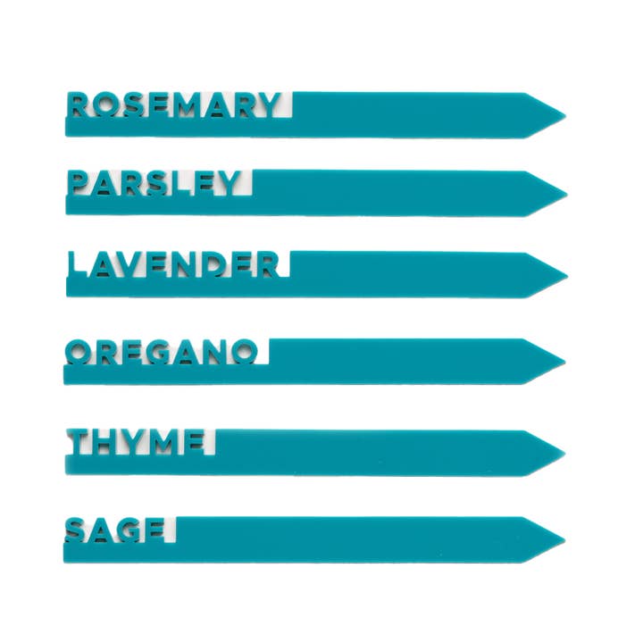 Marqueurs pour plantes | Herbes (ensemble de 6) pour la vente par District Los Angeles