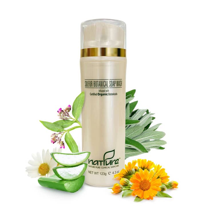 NATPURE Clinical Skin Care - Wholesale Facial Cleanser - Sulfur Botanical Soap Wash0