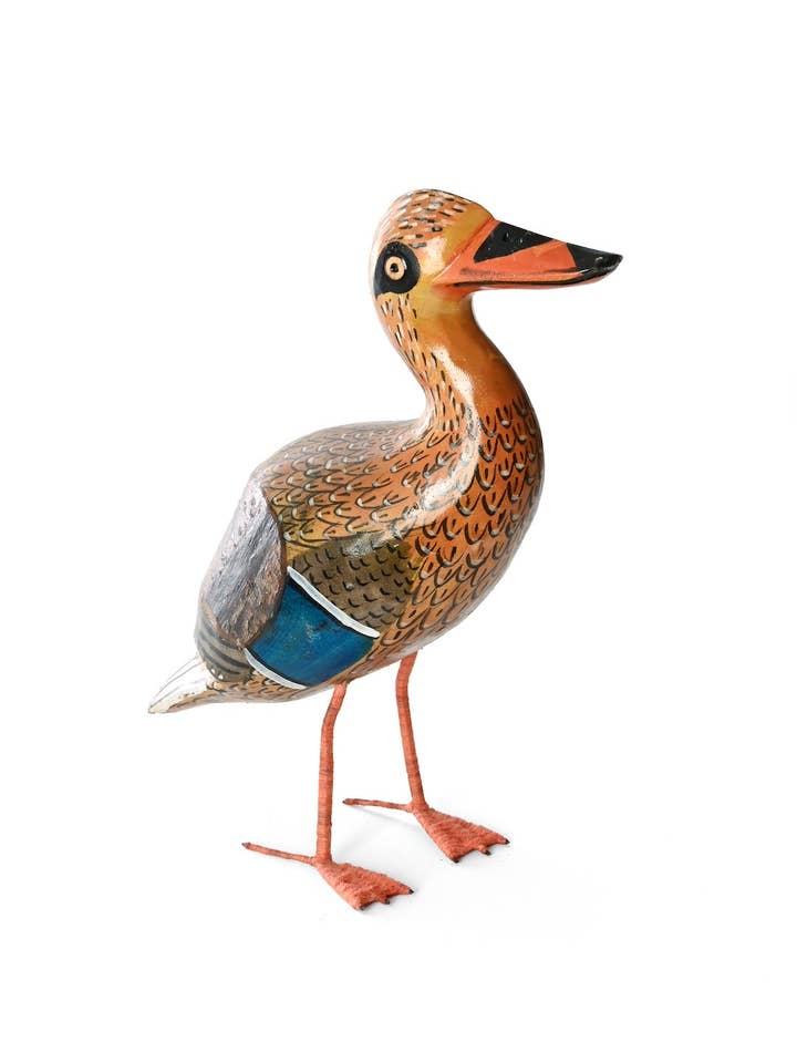 Jacaranda Wood Female Mallard Sculpture for wholesale by Swahili | AFRICAN MODERN