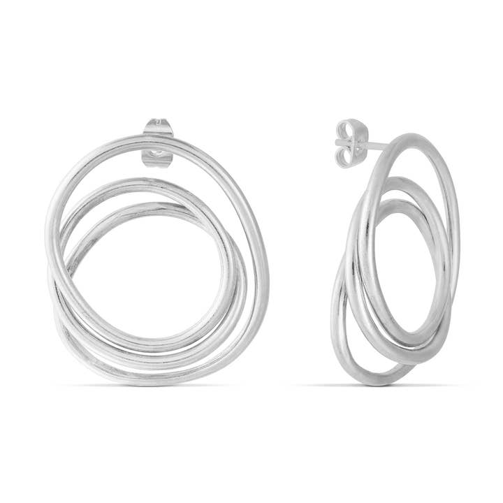 Pendientes Mini Swirl para venta al por mayor de Nodo