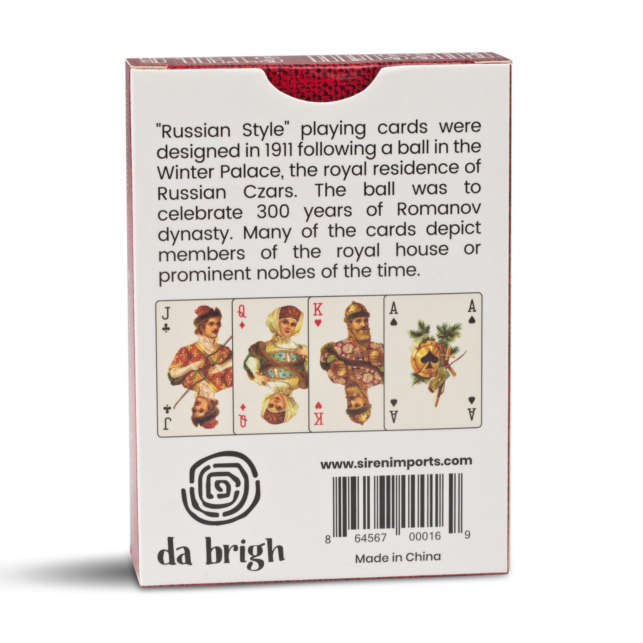 Da Brigh Tarot - Venta al por mayor Baraja de cartas - Baraja de Cartas de Estilo Ruso, Roja1