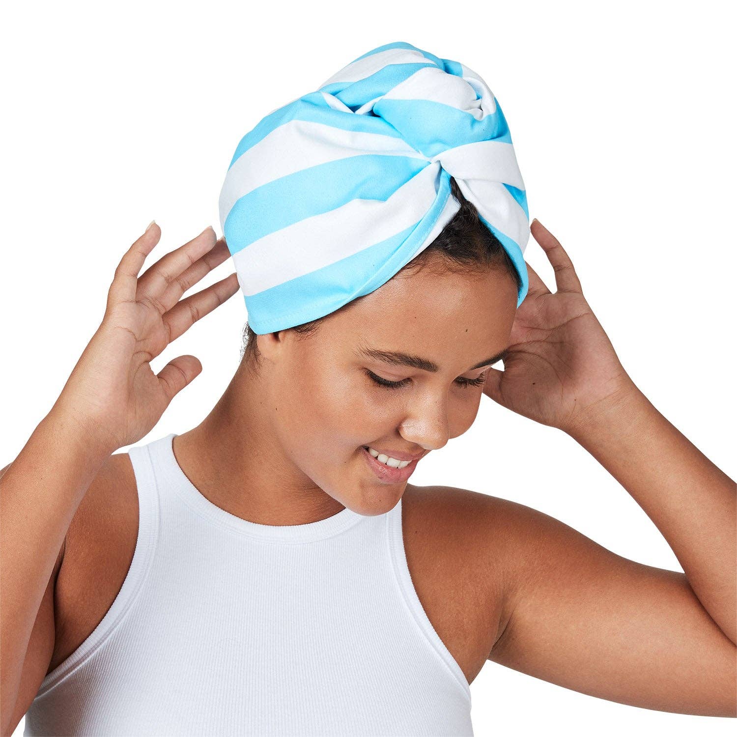 Dock & Bay UK - Wholesale Hair Towel/Wrap - Dock & Bay Hair Wraps - Tulum Blue (New Box)0