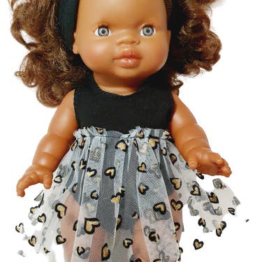 Tutu Heart Black Tutu And Leg Warmer for wholesale by Maman Poule et Papa Coq