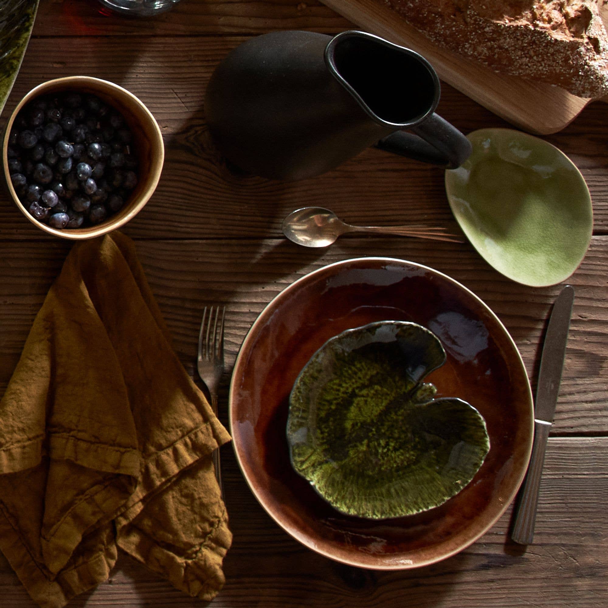 Costa Nova - Vente Assiette - Feuille Alchemille 18 Riviera0