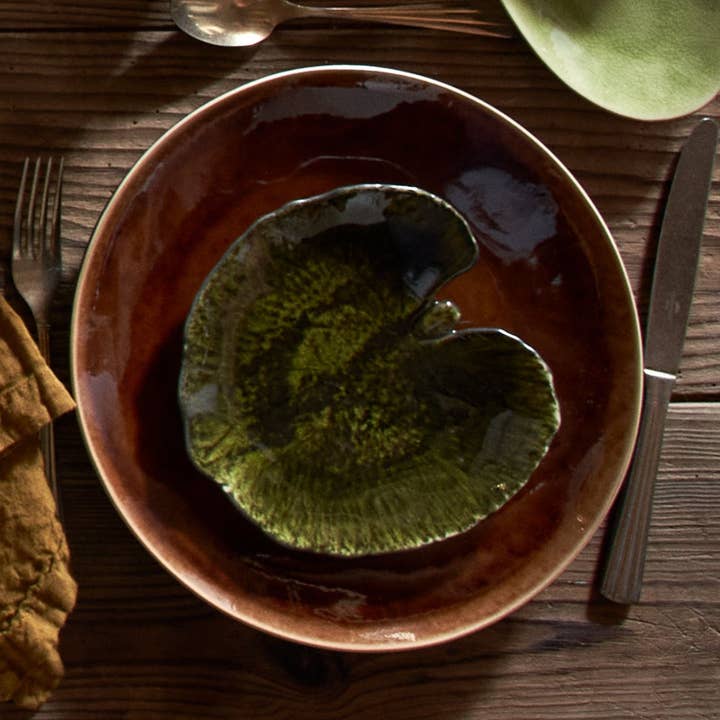 Costa Nova - Vente Assiette - Feuille Alchemille 18 Riviera0