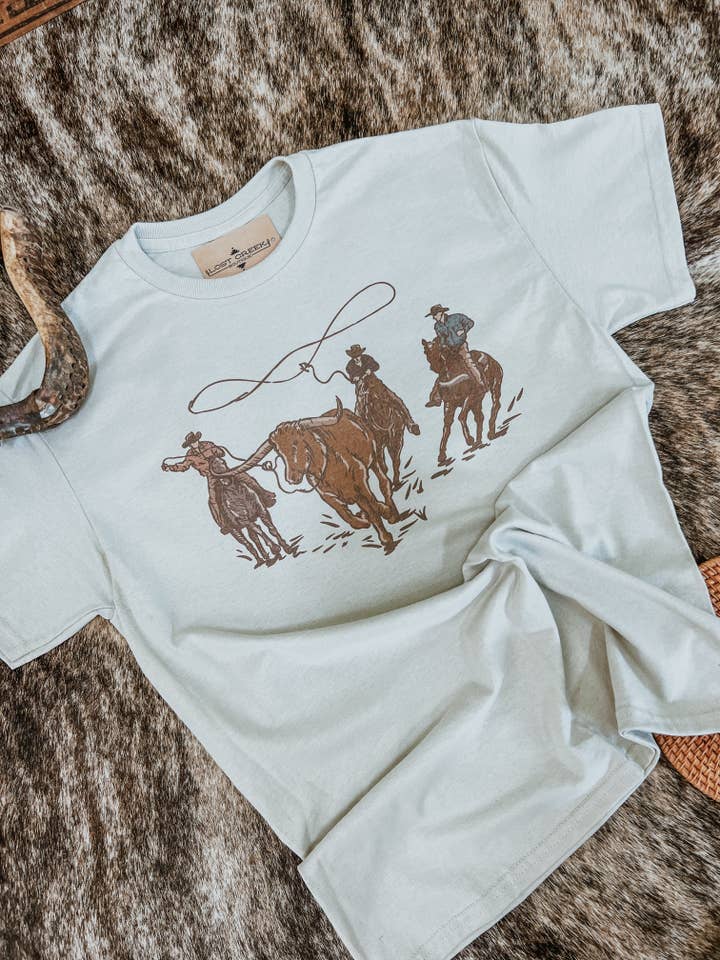 Calf Roper T-Shirt for wholesale by Lost Creek Boutique LLC