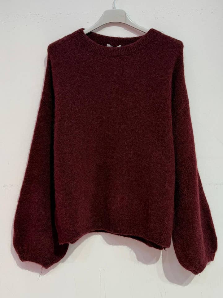 NOELINE - Wholesale Knit Sweater - Women's - Superfine alpaca and wool sweater 754820